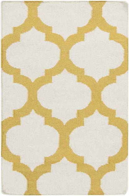 Wigton Cottage Ivory/Yellow Area Rug