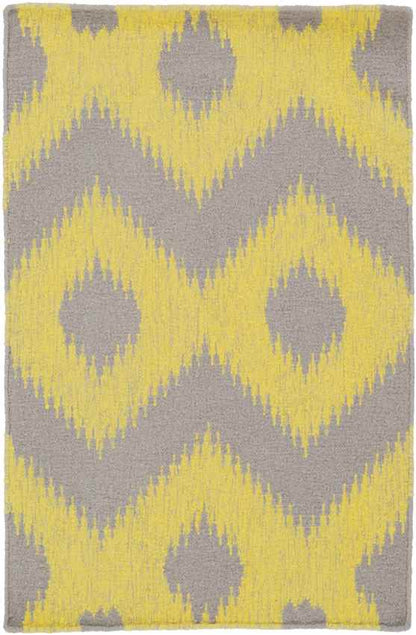Ninon Global Lemon/Gray Area Rug