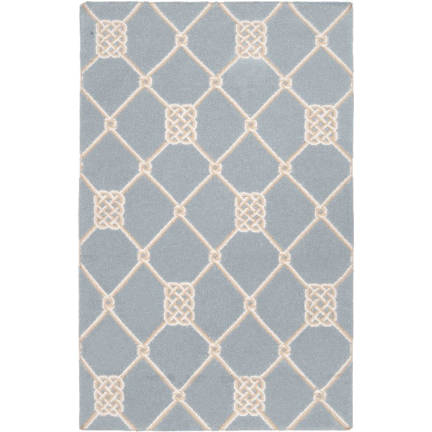 Eloy Modern Sea Blue Area Rug