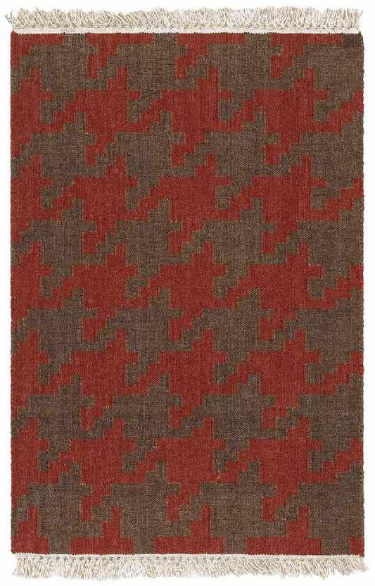 Elkmont Modern Red/Grey Area Rug