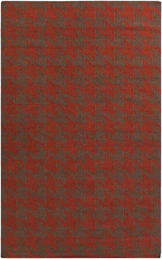 Elkmont Modern Red/Grey Area Rug