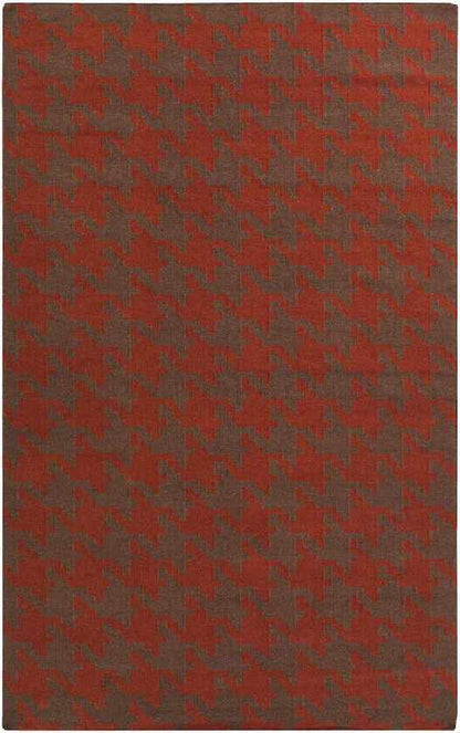 Elkmont Modern Red/Grey Area Rug