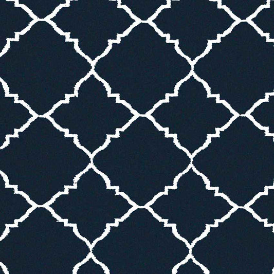 Selwerd Modern navy cream Area Rug