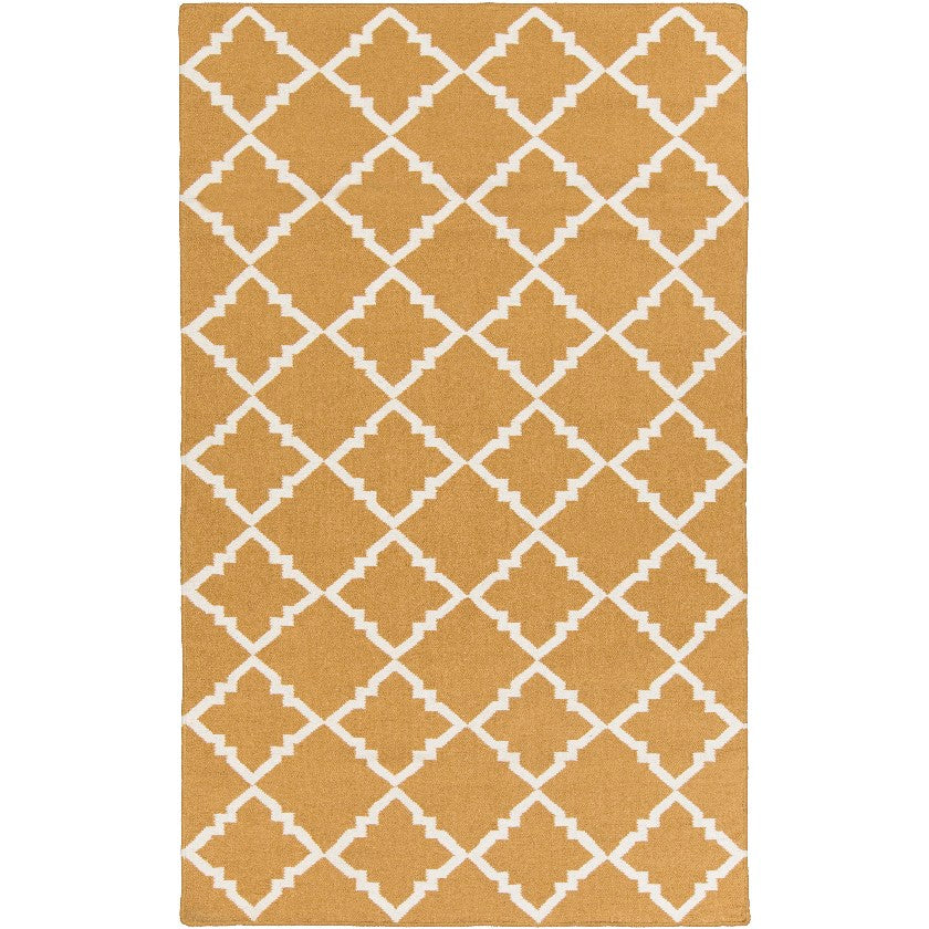 Selwerd Modern Cumin & Winter White Area Rug