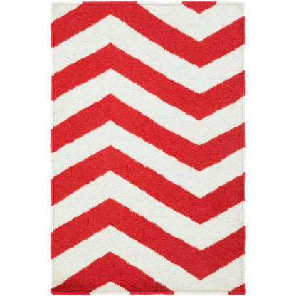 Emelle Modern Red/Beige Area Rug