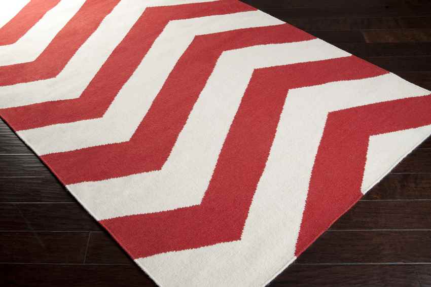 Emelle Modern Red/Beige Area Rug