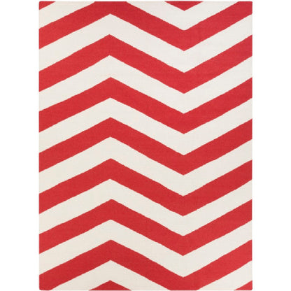 Emelle Modern Red/Beige Area Rug