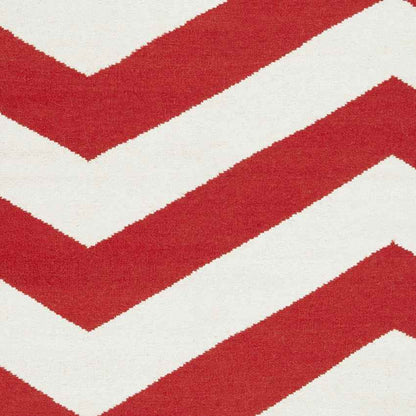 Emelle Modern Red/Beige Area Rug