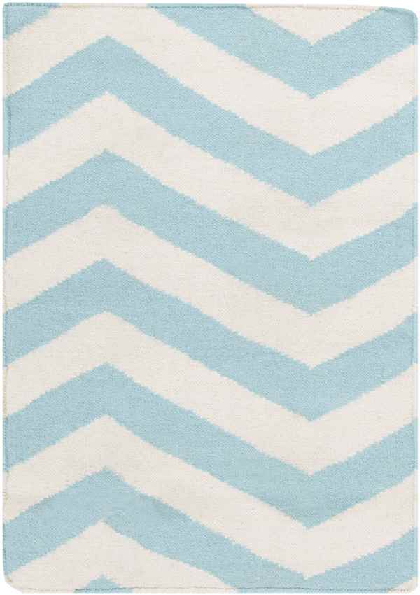 Emelle Modern Blue/White Area Rug
