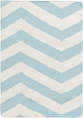 Emelle Modern Blue/White Area Rug