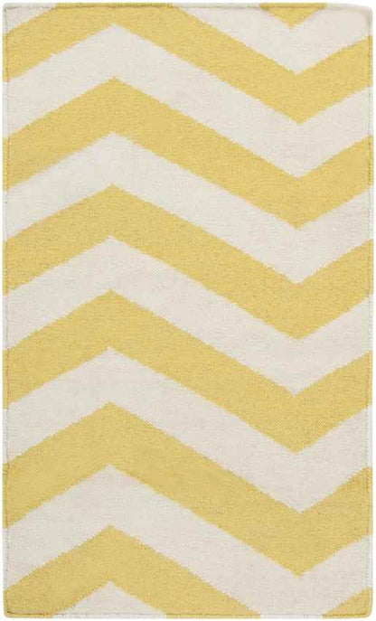Emelle Modern Lemon/White Area Rug