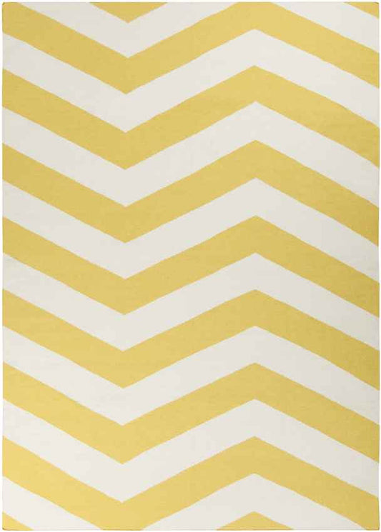 Emelle Modern Lemon/White Area Rug