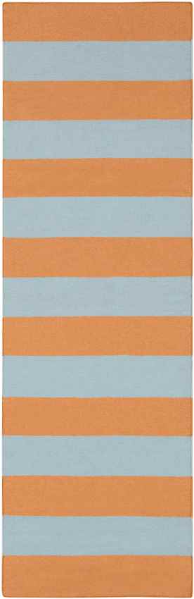 Nathaly Modern Orange/Pale Blue Area Rug