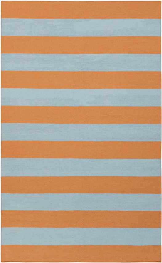 Nathaly Modern Orange/Pale Blue Area Rug