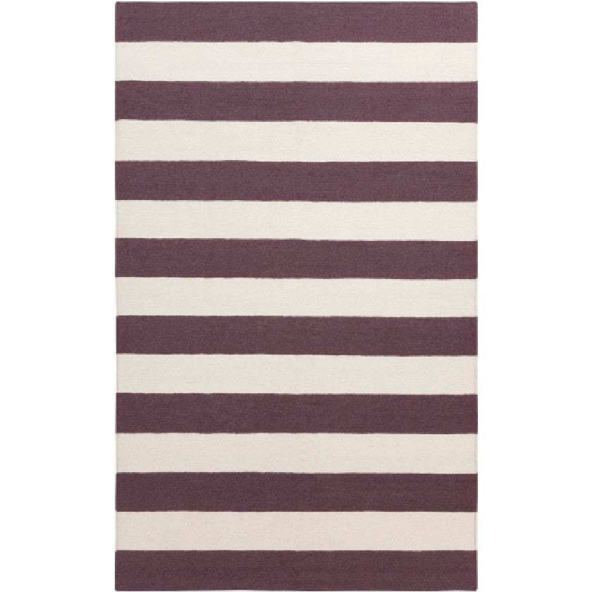 Nathaly Modern Eggplant/Beige Area Rug