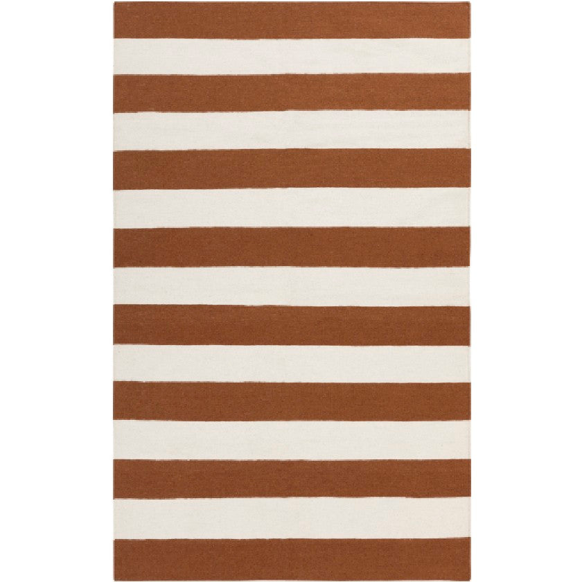 Nathaly Modern Sepia/White Area Rug