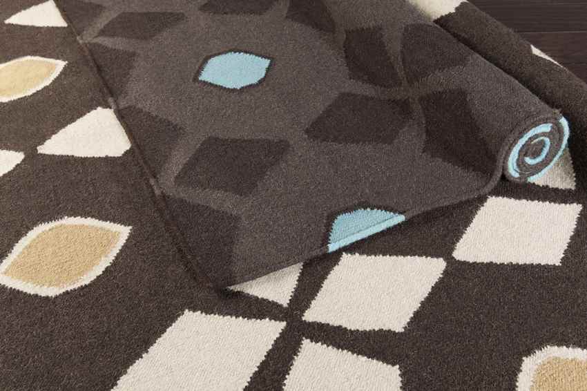Enigma Modern Espresso/Blue Area Rug