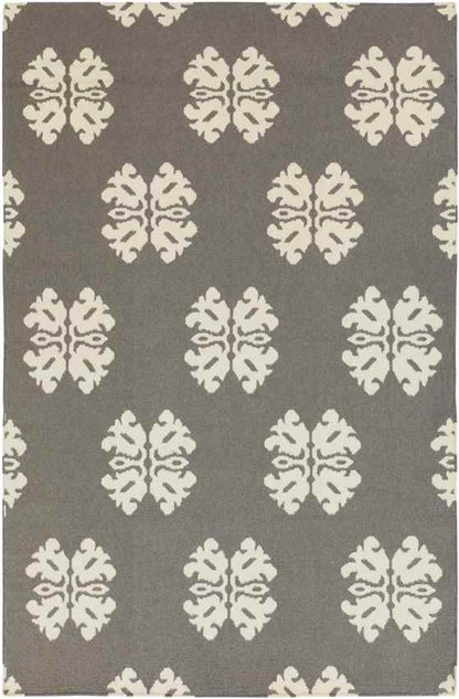 Emmonak Global Pewter/Beige Area Rug