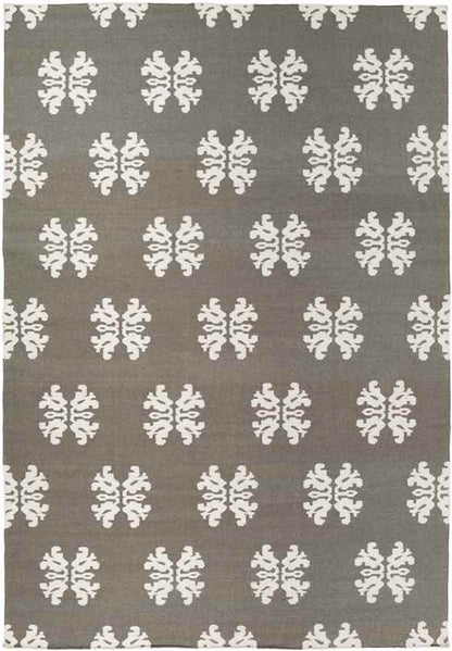 Emmonak Global Pewter/Beige Area Rug