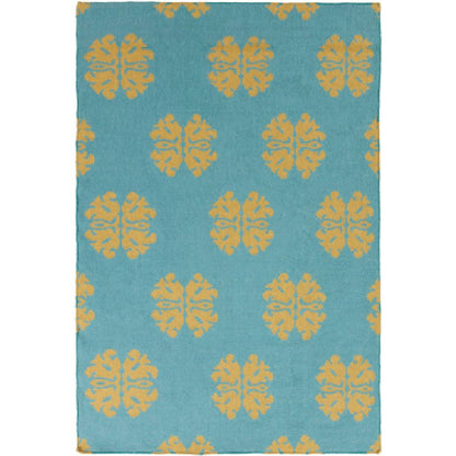 Emmonak Global Teal Area Rug