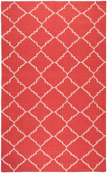 Selwerd Modern Red/Ivory Area Rug