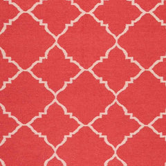 Selwerd Modern Red/Ivory Area Rug