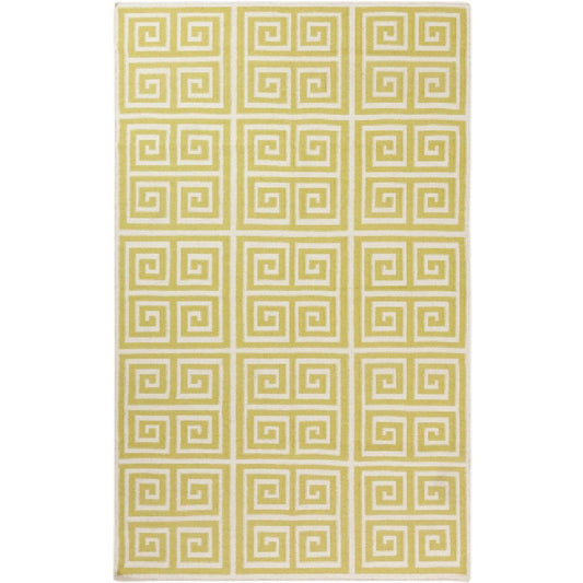 Erie Modern Lime/White Area Rug