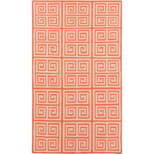 Erie Modern Poppy Red Area Rug