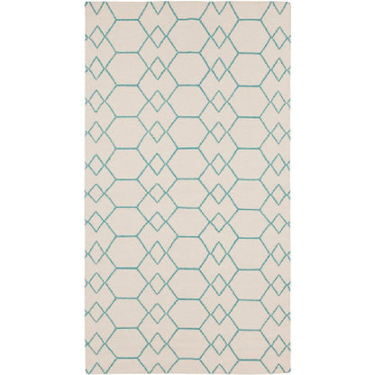 Escambia Modern Light Gray/White Area Rug
