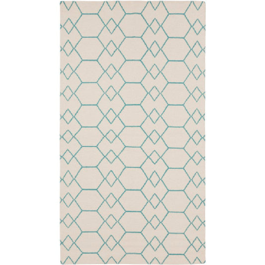 Escambia Modern Light Gray/White Area Rug