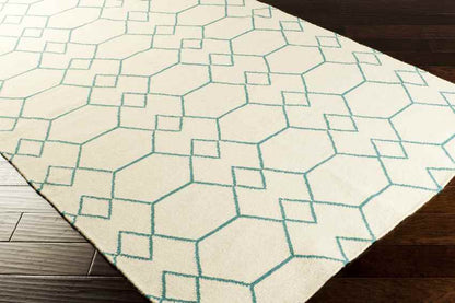 Escambia Modern Light Gray/White Area Rug