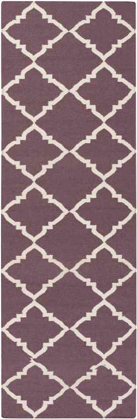 Selwerd Modern Eggplant/White Area Rug