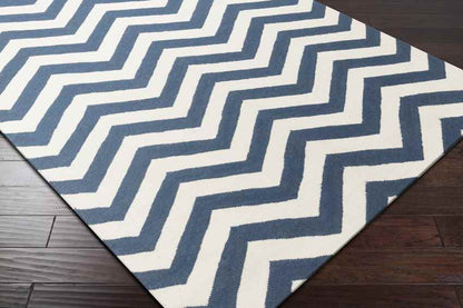 Escondido Modern Navy/White Area Rug