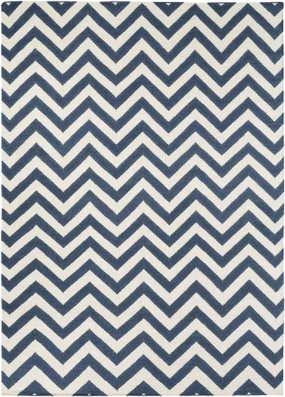 Escondido Modern Navy/White Area Rug