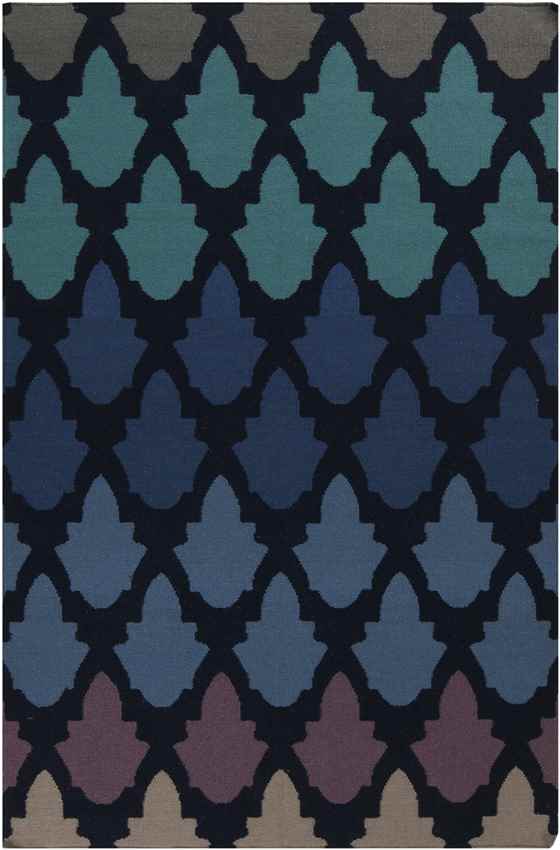 Esto Modern Blue/Black Area Rug