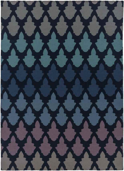 Esto Modern Blue/Black Area Rug