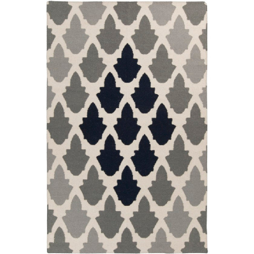 Esto Modern Gray/Navy Area Rug