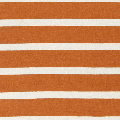 Eva Modern Burnt Orange White Area Rug