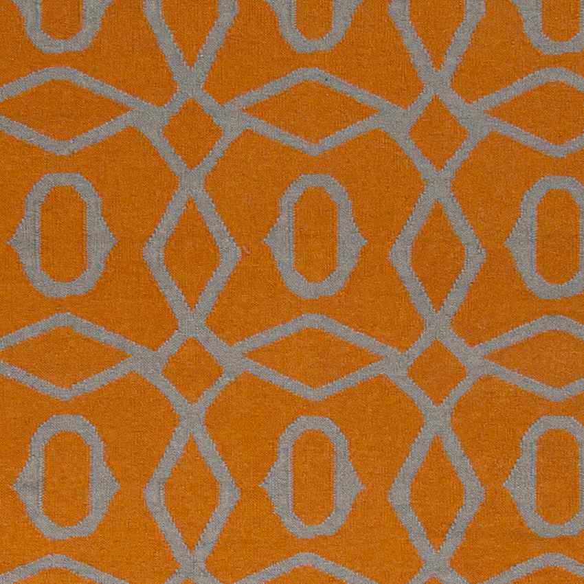 Excel Modern Burnt Orange/Gray Area Rug
