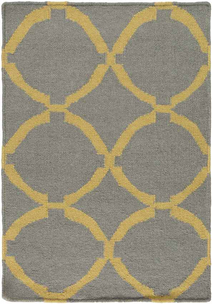 Exeter Modern Gray/Yellow Area Rug