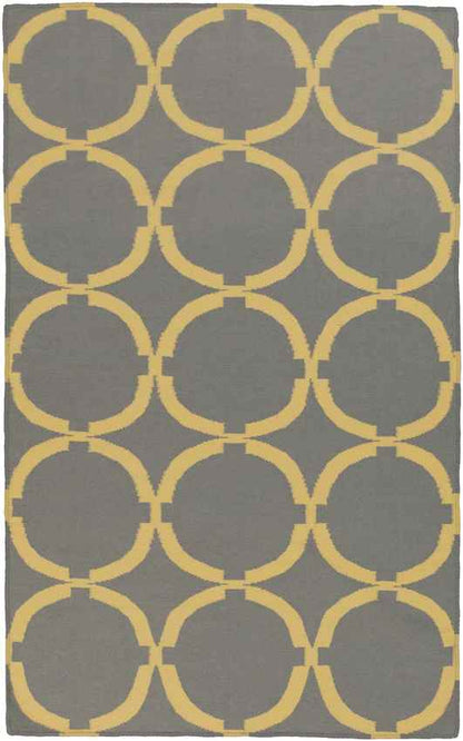Exeter Modern Gray/Yellow Area Rug