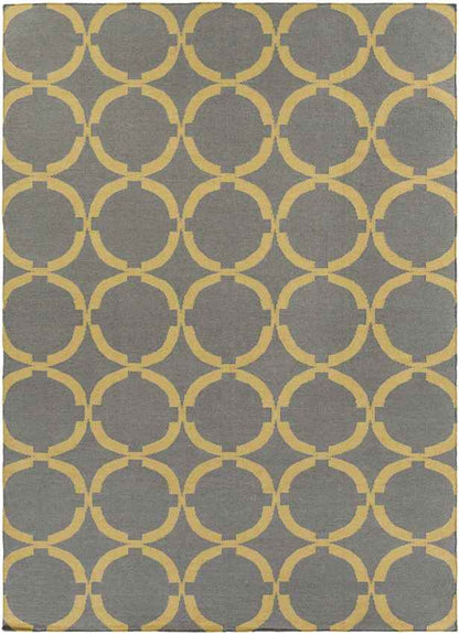 Exeter Modern Gray/Yellow Area Rug