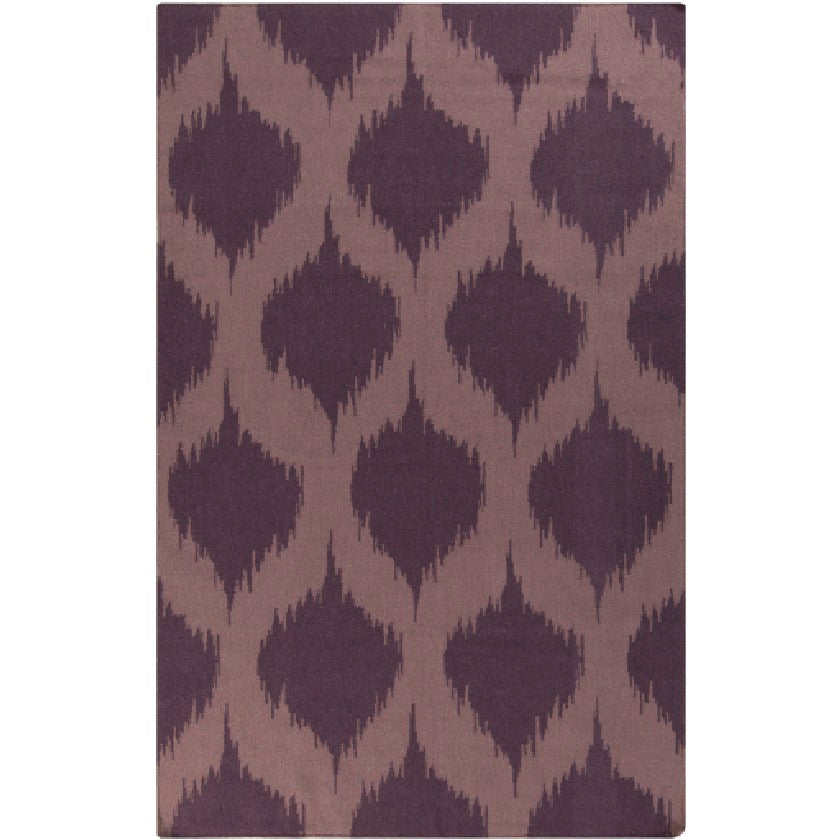 Everton Global Eggplant/White Area Rug