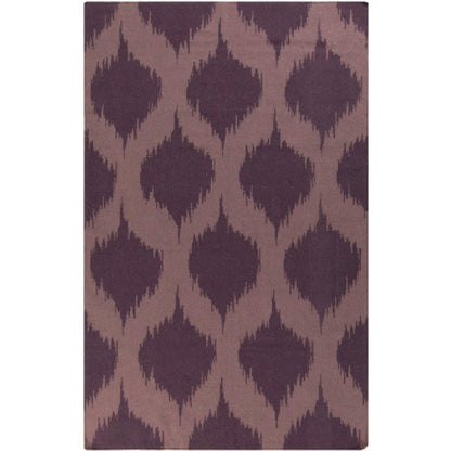 Everton Global Eggplant/White Area Rug