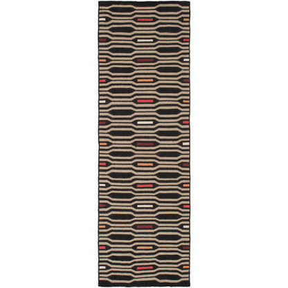 Fairfax Modern Black Olive Area Rug