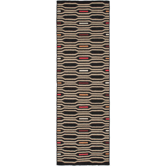 Fairfax Modern Black Olive Area Rug