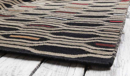 Fairfax Modern Black Olive Area Rug