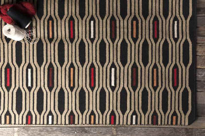 Fairfax Modern Black Olive Area Rug