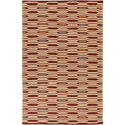 Fairfax Modern Rust Area Rug