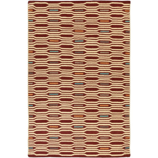 Fairfax Modern Rust Area Rug